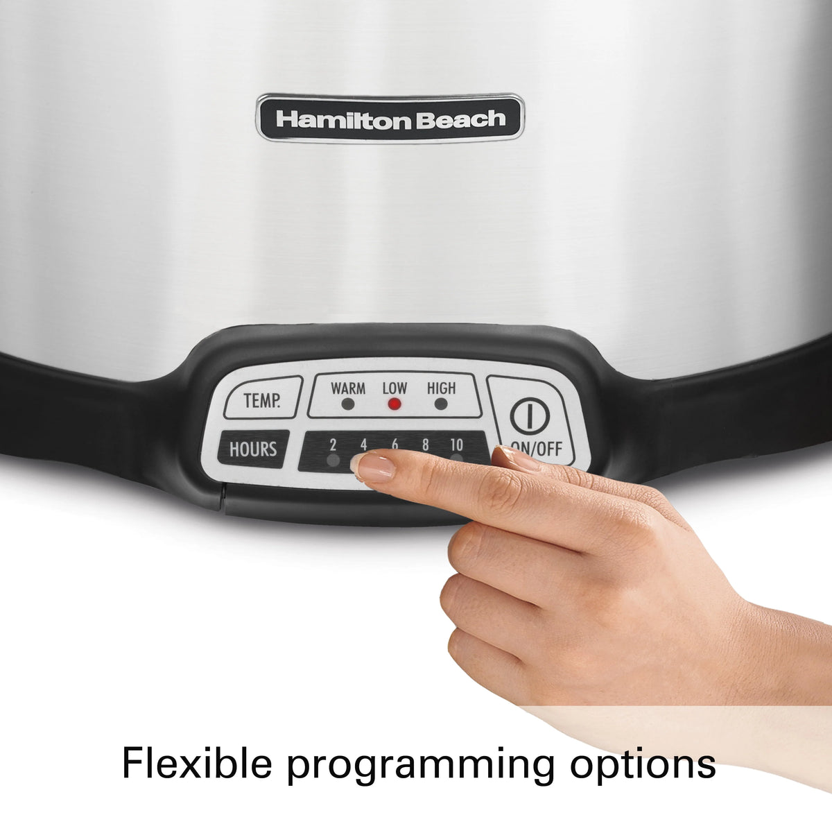 Programmable Slow Cooker with Party Dipper, 7 Quart, Red X2000