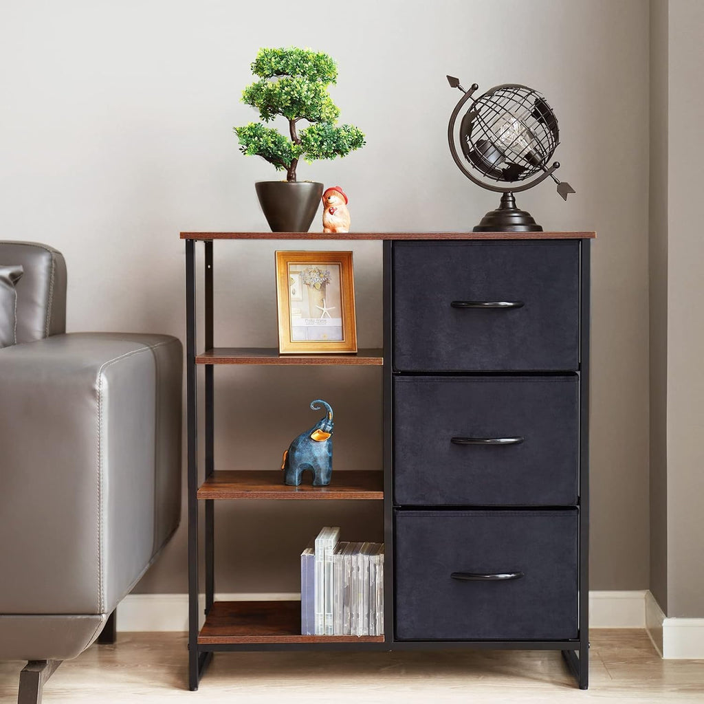 Dresser with 3 Drawers and Shelves K97644