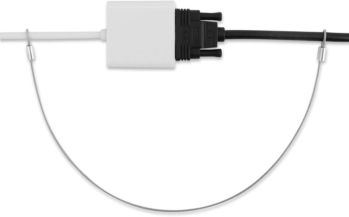 30 Pack 12 inch Adjustable Nylon Coating Security Cable Tether I718