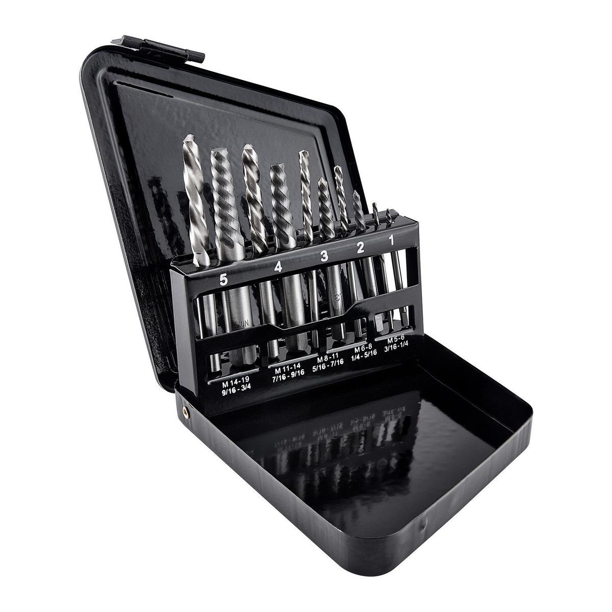 Screw Extractor and Left-Hand Drill Bit Combo Set, 10-Piece V79573