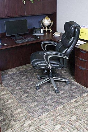 Clear Office Chair Mat with Lip V8464
