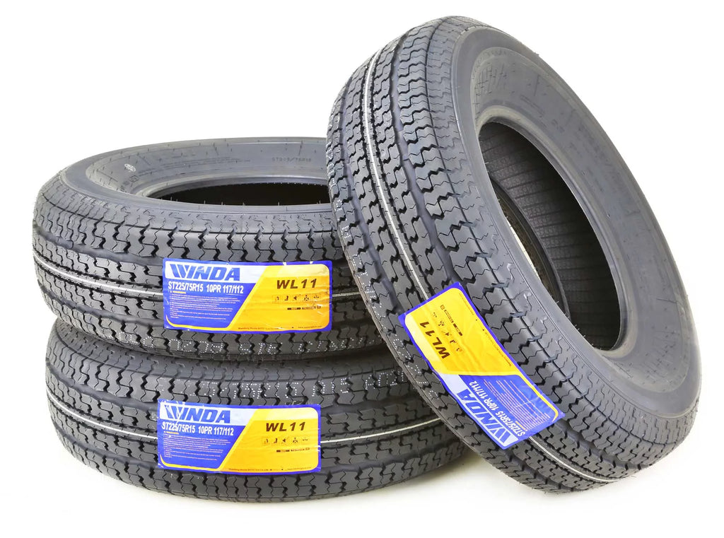 Set 4 Trailer Tire 225/75R15 10 Ply E76148