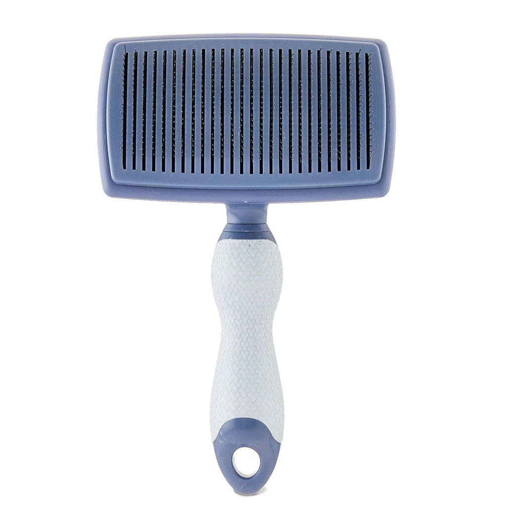 Self Cleaning Dog Slicker Brush with Non-Slip Handle F8180