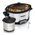 Programmable Slow Cooker with Party Dipper, 7 Quart, Red X2000