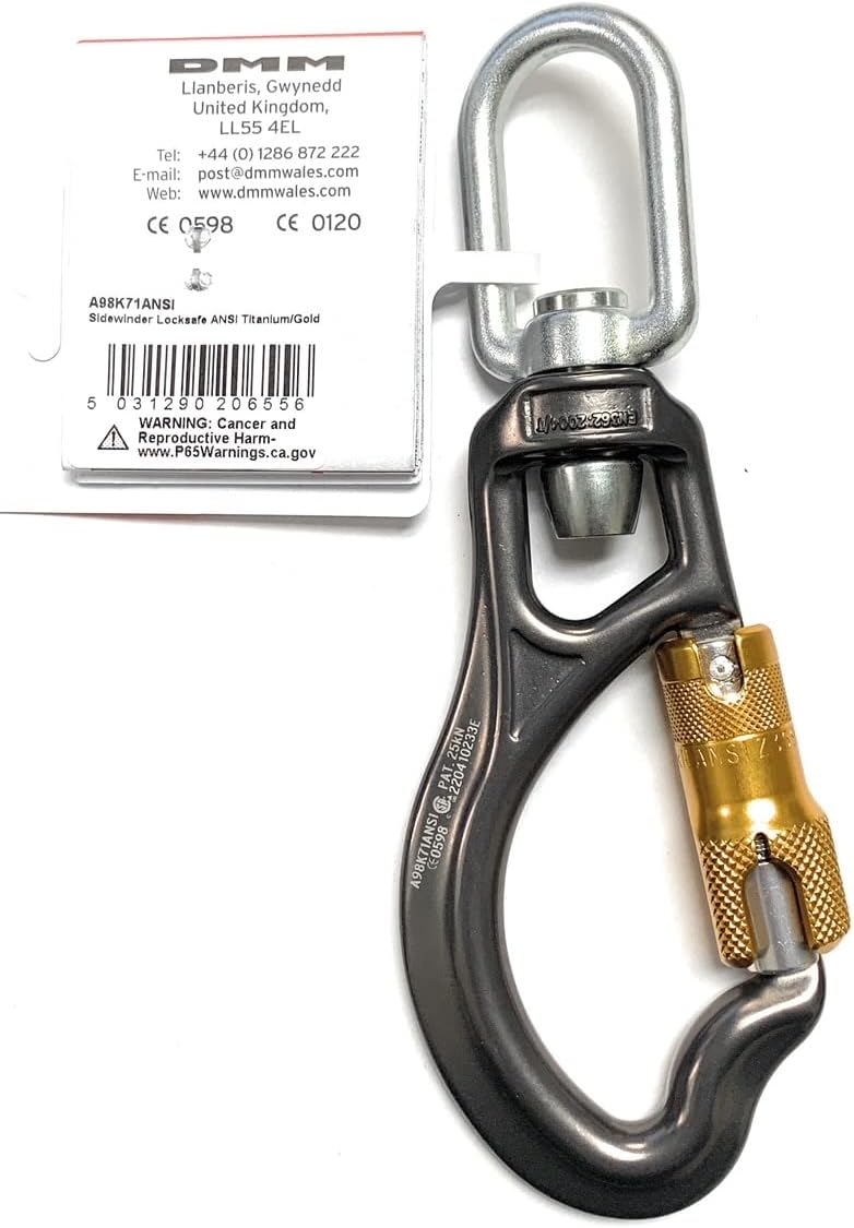 Titanium/Gold Carabiner U406
