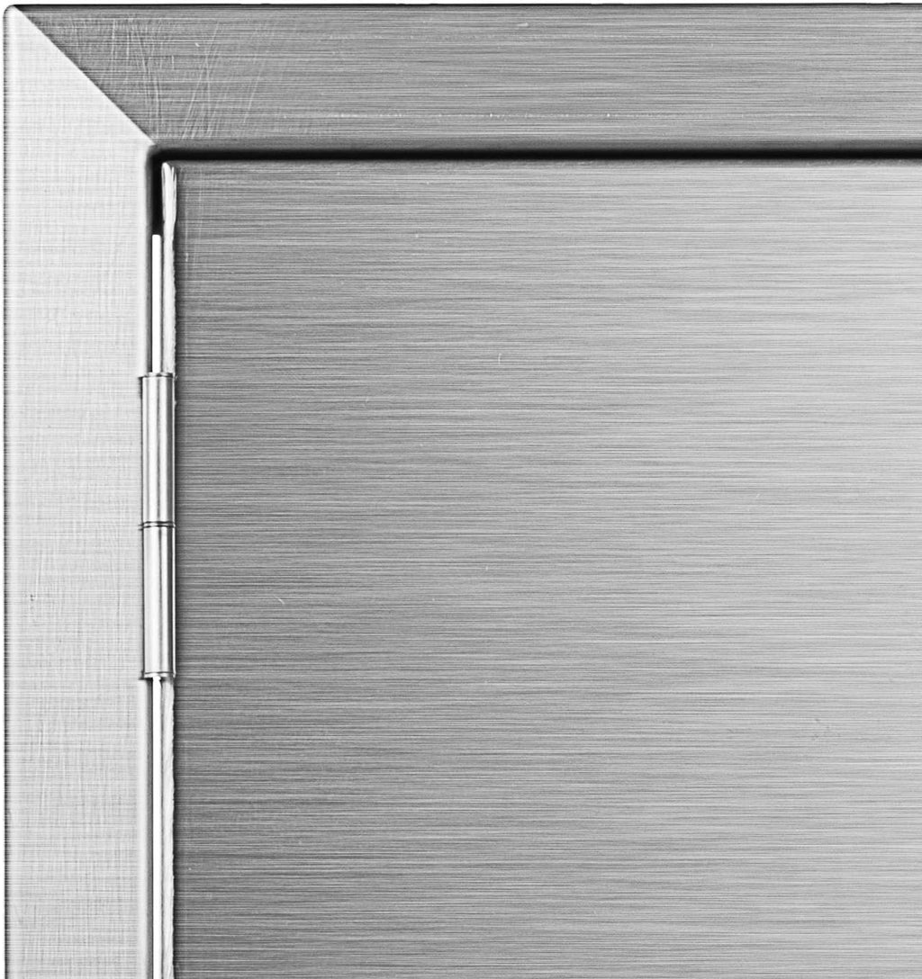 17 x 24 Inch Brushed Stainless Steel Outdoor Kitchen Door N341376