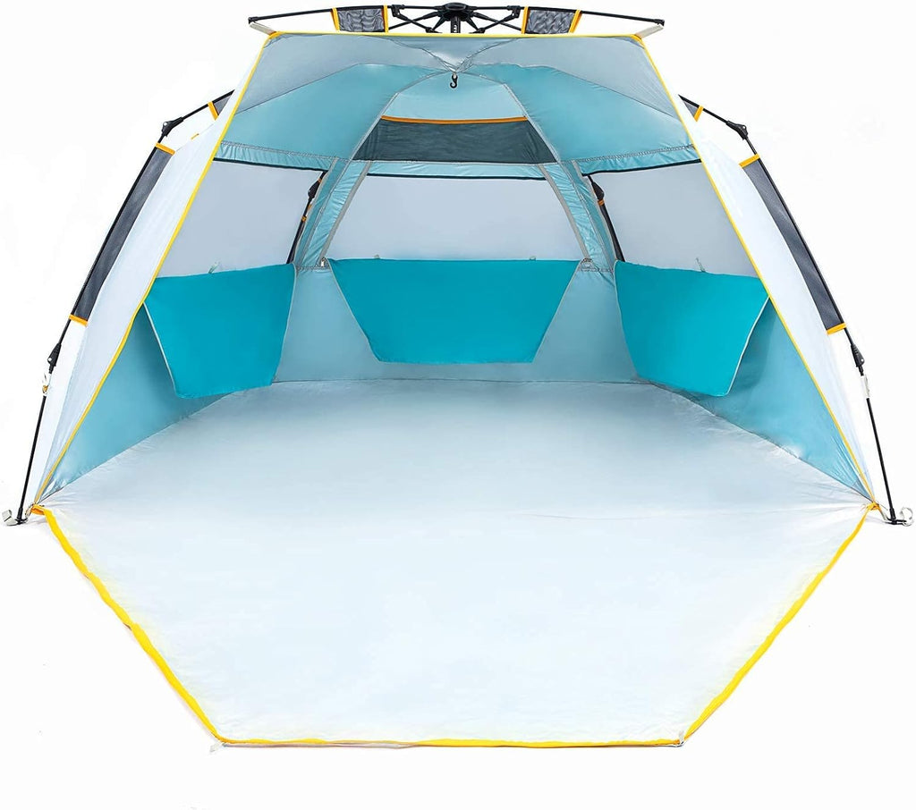 3-4 Person UPF 50+ Portable Beach Tent with Porch L903748