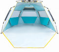 3-4 Person UPF 50+ Portable Beach Tent with Porch L903748