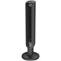 Black 3-Speed Oscillating Tower Fan with Timer and Remote L288355