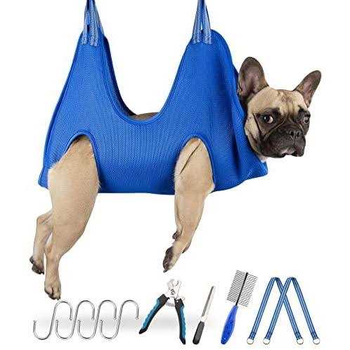 10 in 1 Pet Grooming Hammock Harness with Nail Clippers L224031