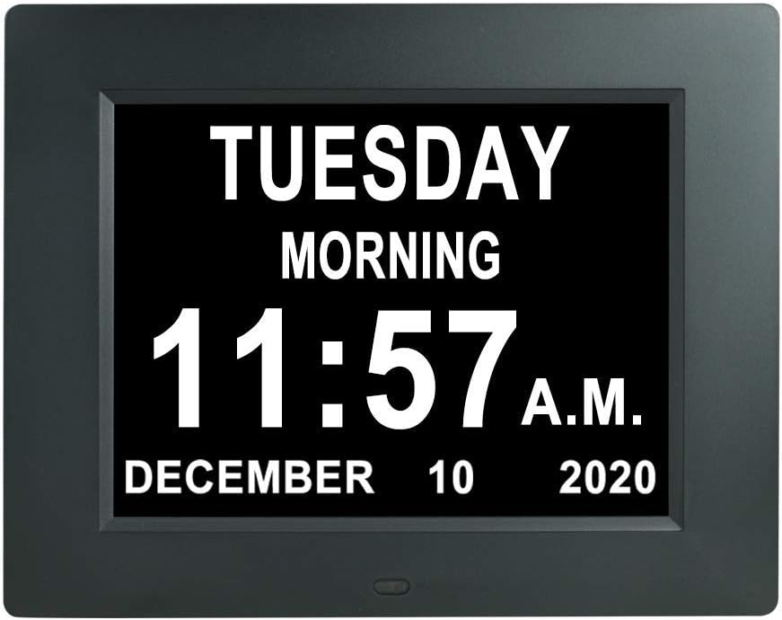 Extra Large Digital Calendar Day Clock with 12 Alarms F579