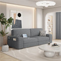 83.5'' W 2-Seater Corduroy Fabric Sofa Couch with USB Charging Ports, Ivory H797