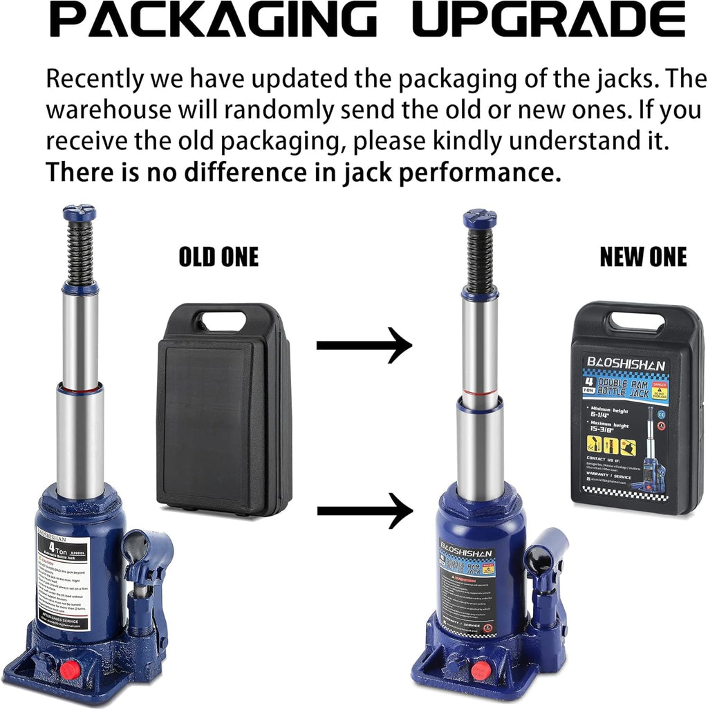 4 Ton Hydraulic Bottle Jack with Carrying Case V16783