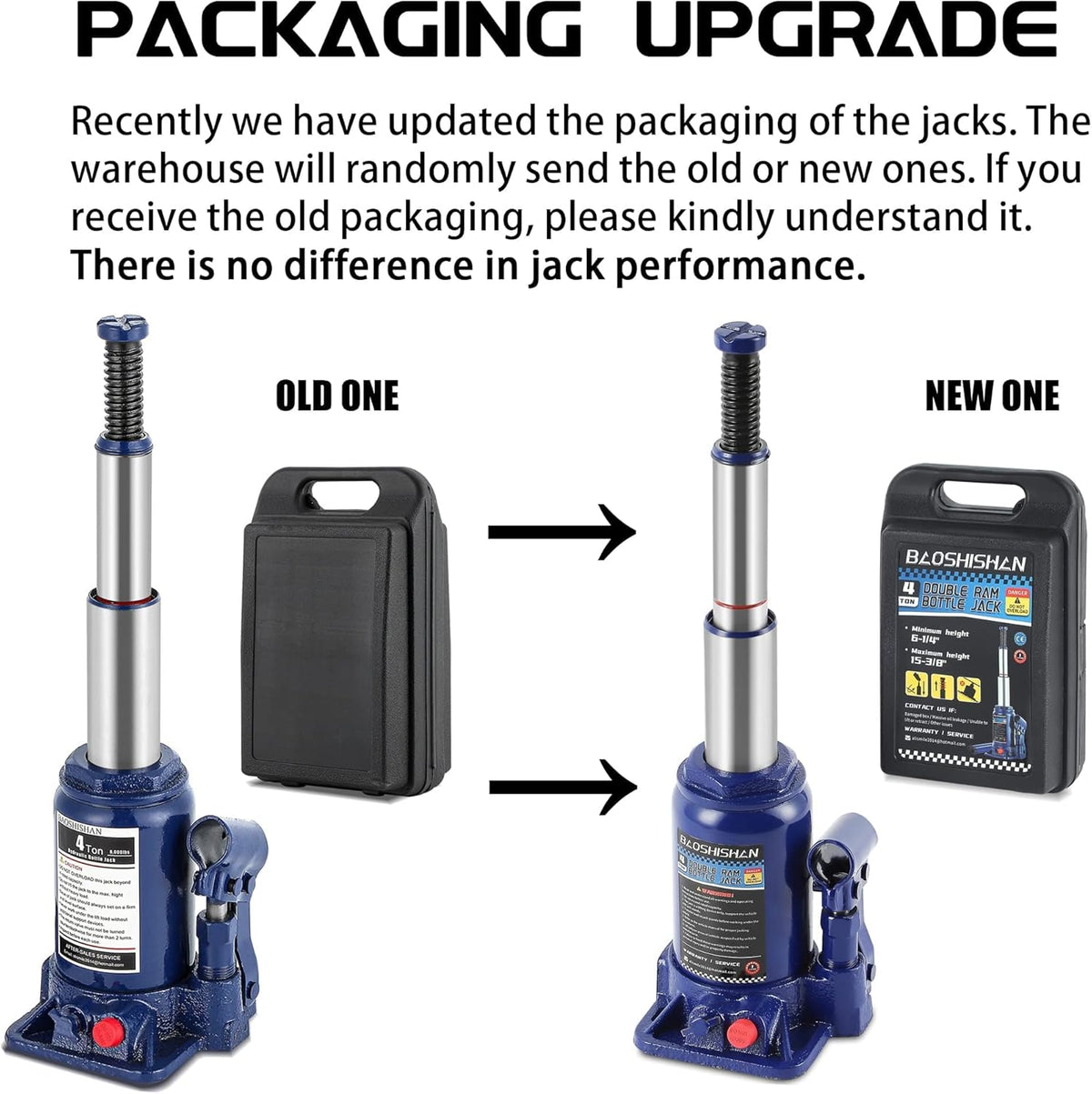 4 Ton Hydraulic Bottle Jack with Carrying Case V16783