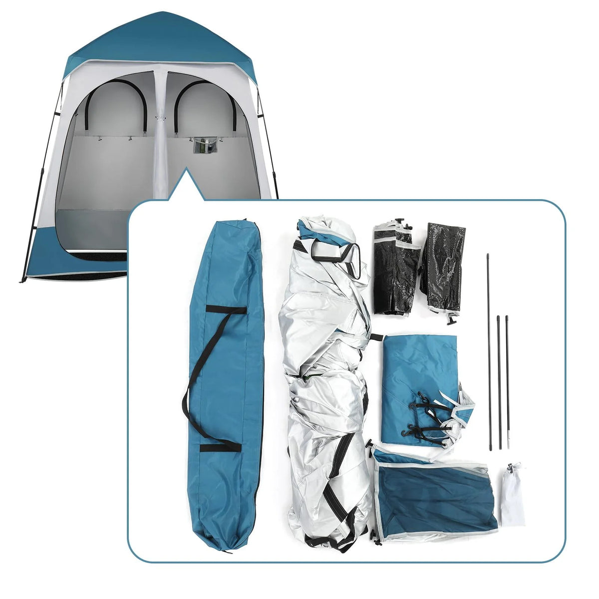 Waterproof Pop Up Camping Tent with Rainfly N690