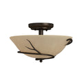 Blackened Bronze 2-Light Flush Mount J956952