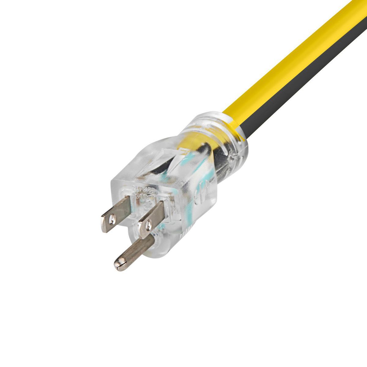 100 ft. 12/3 Gauge Multiple Outlet Extension Cord with Indicator Light, Yellow, Black Y62654