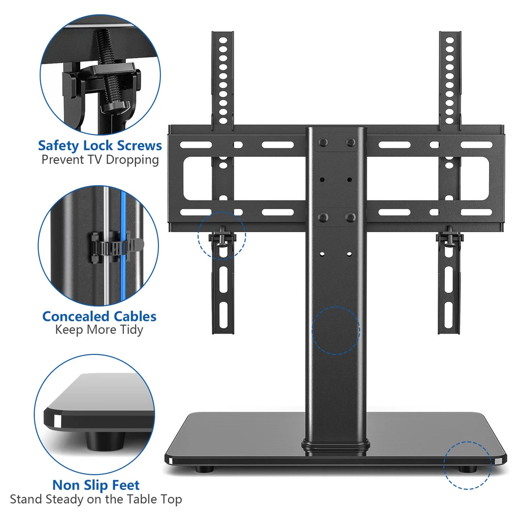Black Swivel TV Stand W8878