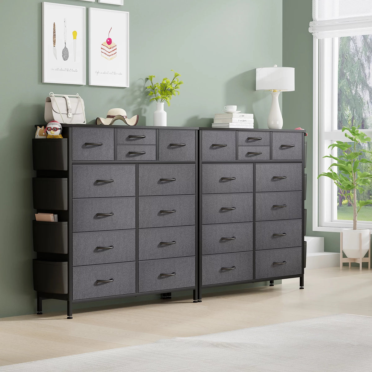 Rustic Brown 12 Drawer Dresser J661