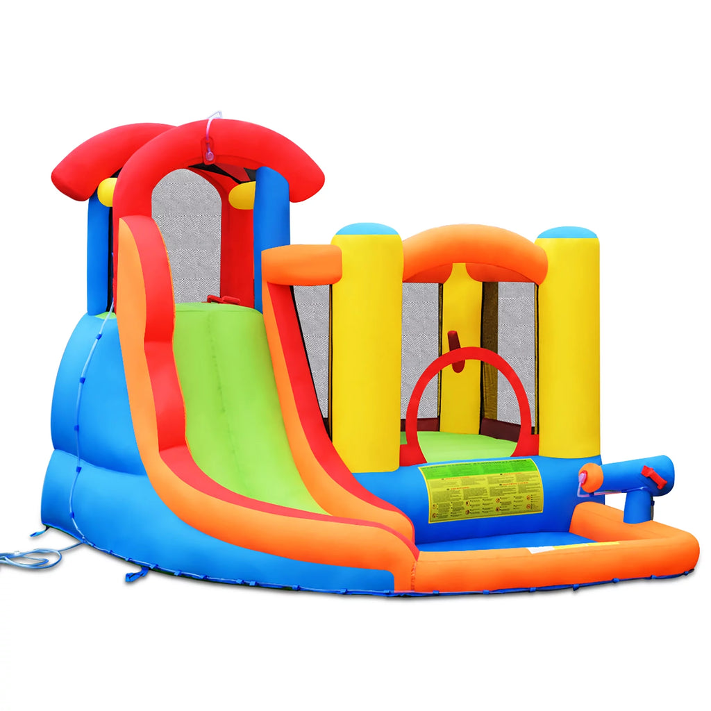 Inflatable Bounce House Water Slide with Splash Pool E8354
