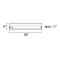 30 inch Satin Nickel Under Cabinet M95131