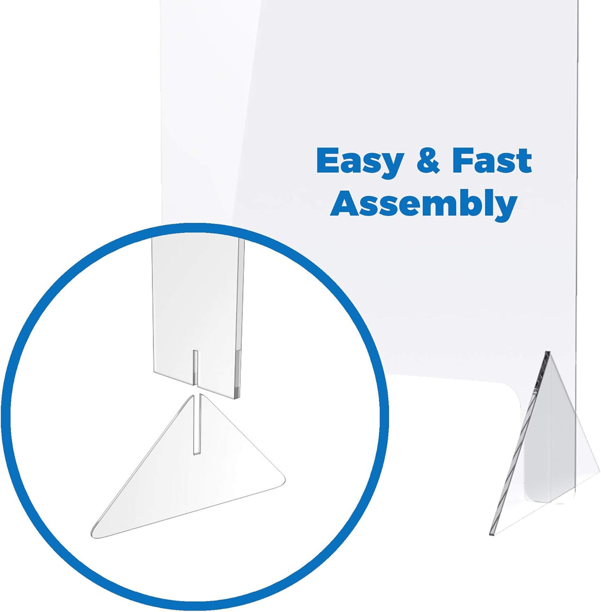 Plexiglass Sneeze Guard Shield for Counter D50357