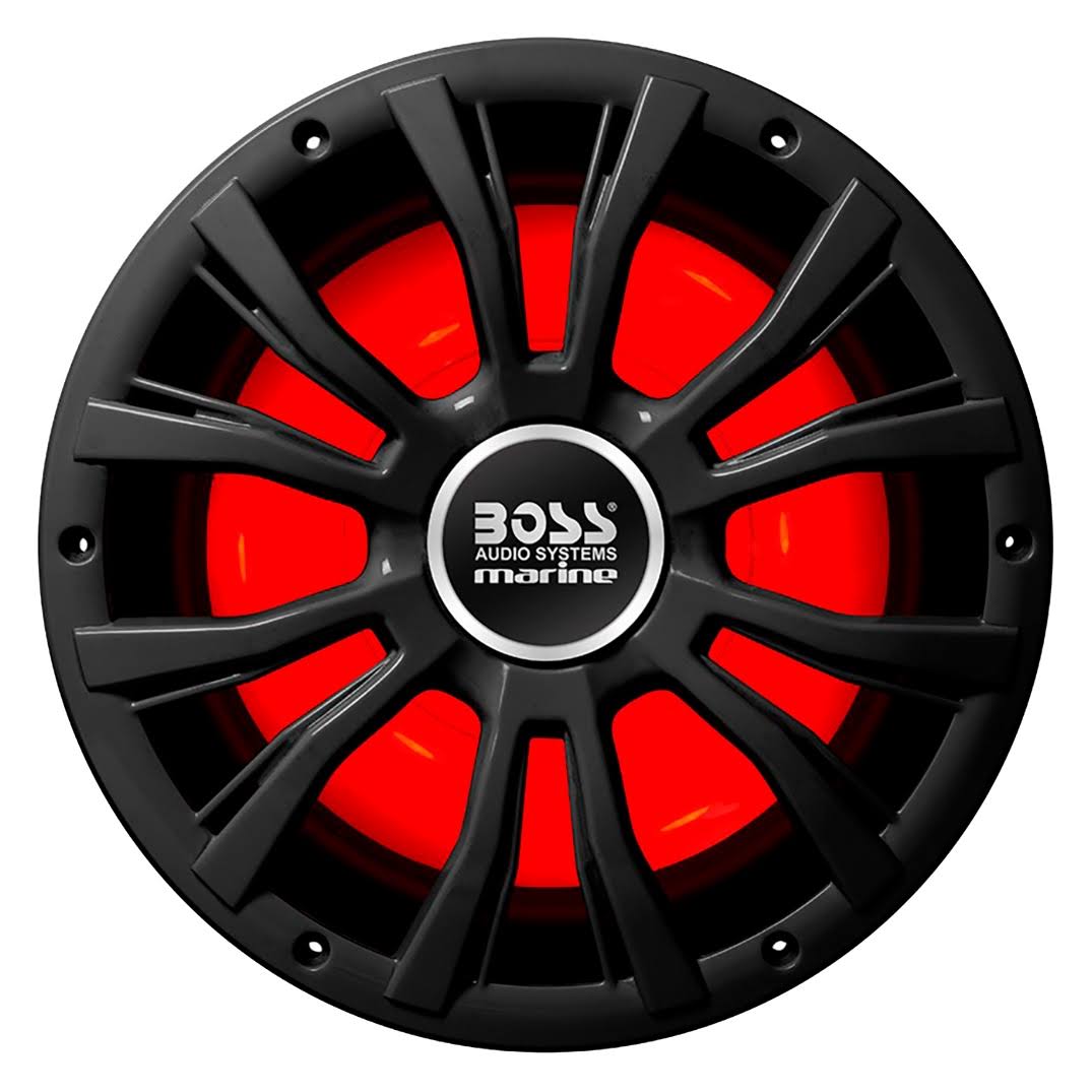10" Marine 800W Subwoofer with Multicolor Lighting - Black Q95845