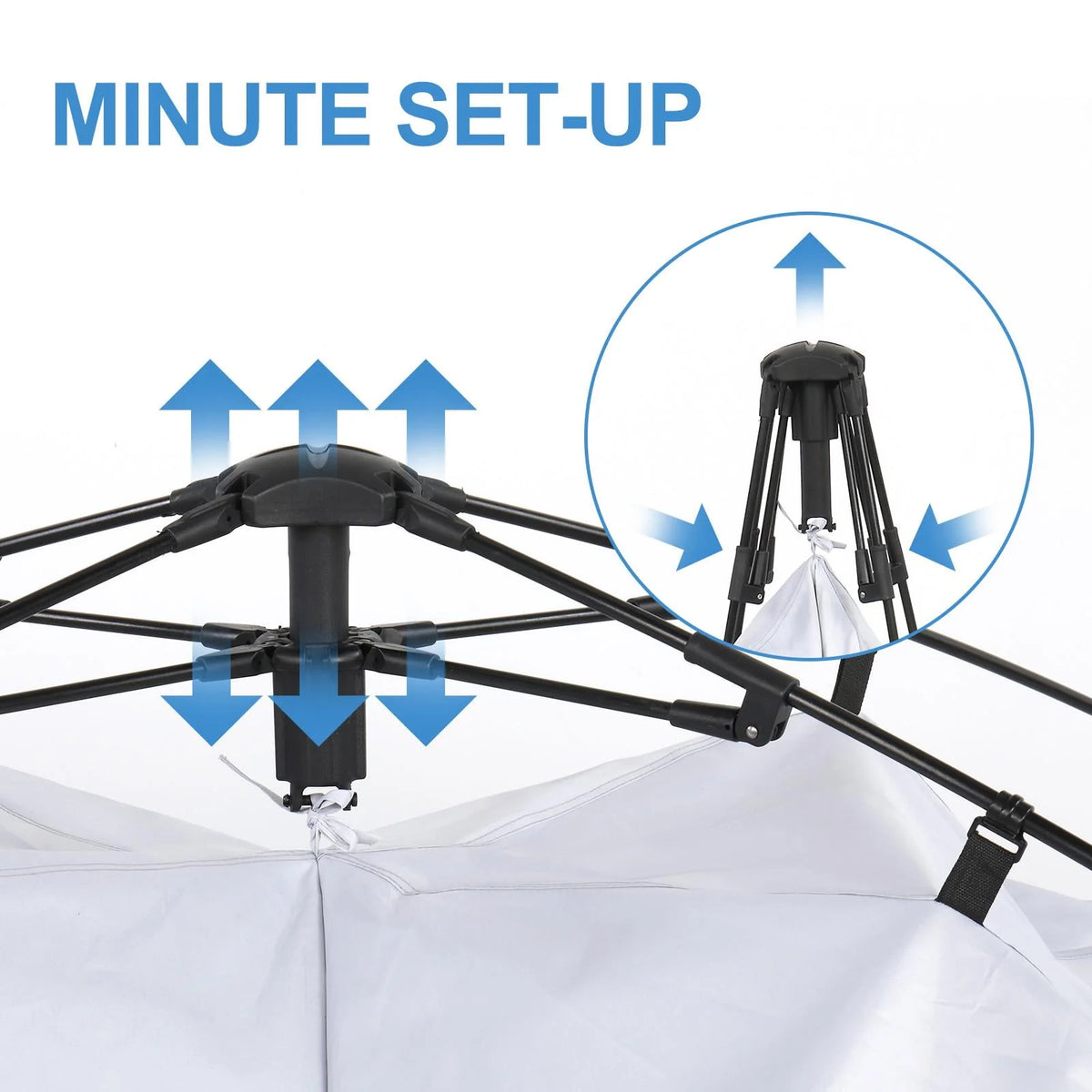 Waterproof Pop Up Camping Tent with Rainfly N690