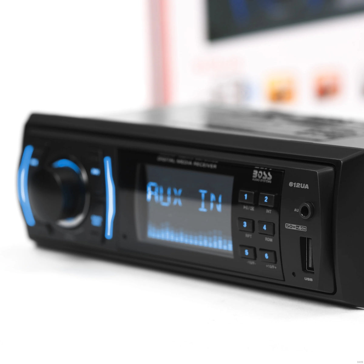 Single Din Mechless Car Audio Stereo Receiver with USB Aux Input AM/FM Radio V691