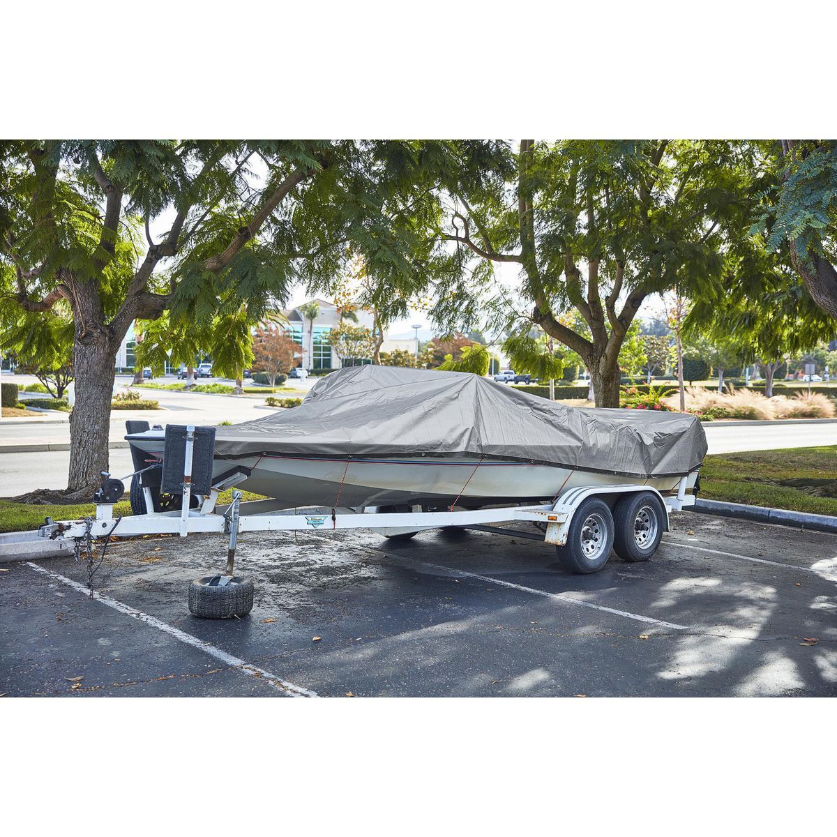 Silver and Black Weather-Resistant Tarp Z11960