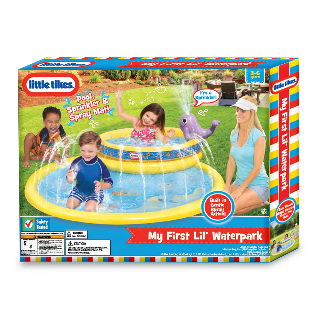 Round Splash Pool with Whale Sprinkler and Spray Mat G9457