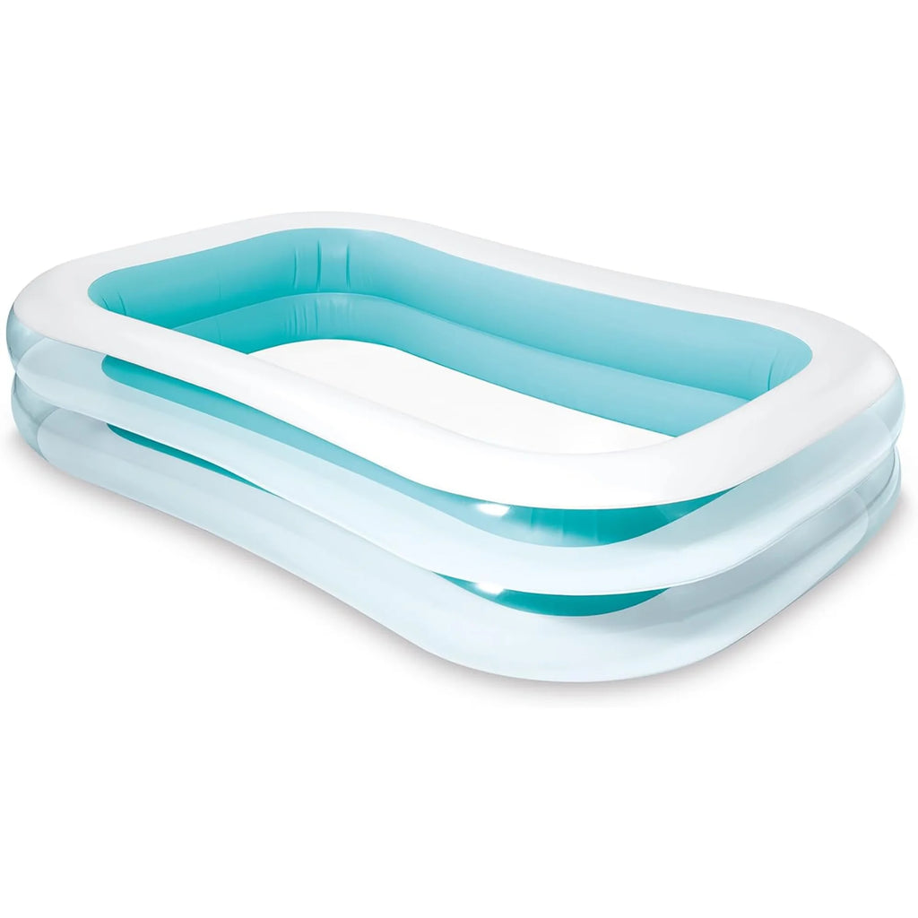 Inflatable Family Pool Blue & White Q924