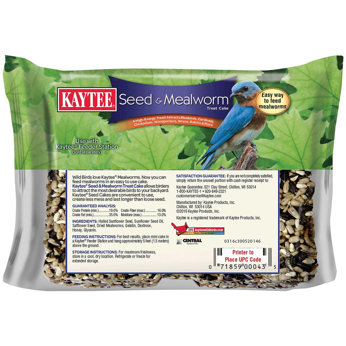 Seed & Mealworm Cake B1499