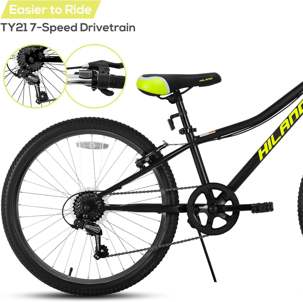 24 inch Mountain Bike 7 Speeds with Suspension Fork Q94633