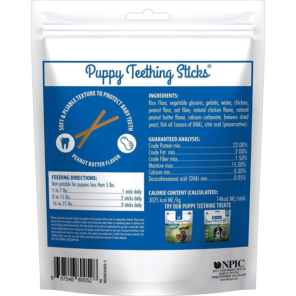 Puppy Teething Sticks Peanut Butter Flavor G537