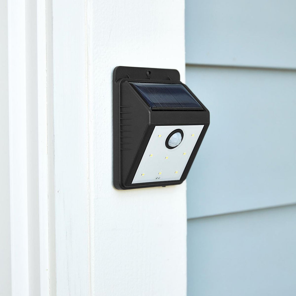 115 Lumen Wall-Mount Solar Security Light, Black Z3046