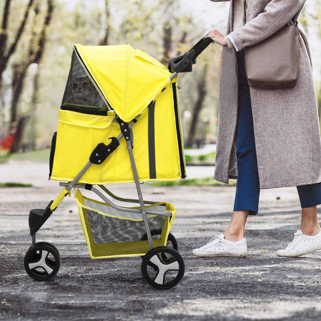 Foldable Pet Stroller with Weather Cover Q954
