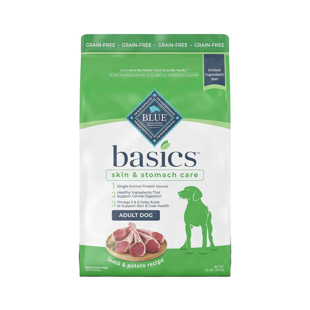 Grain Free Dry Dog Food Lamb & Potato E218443