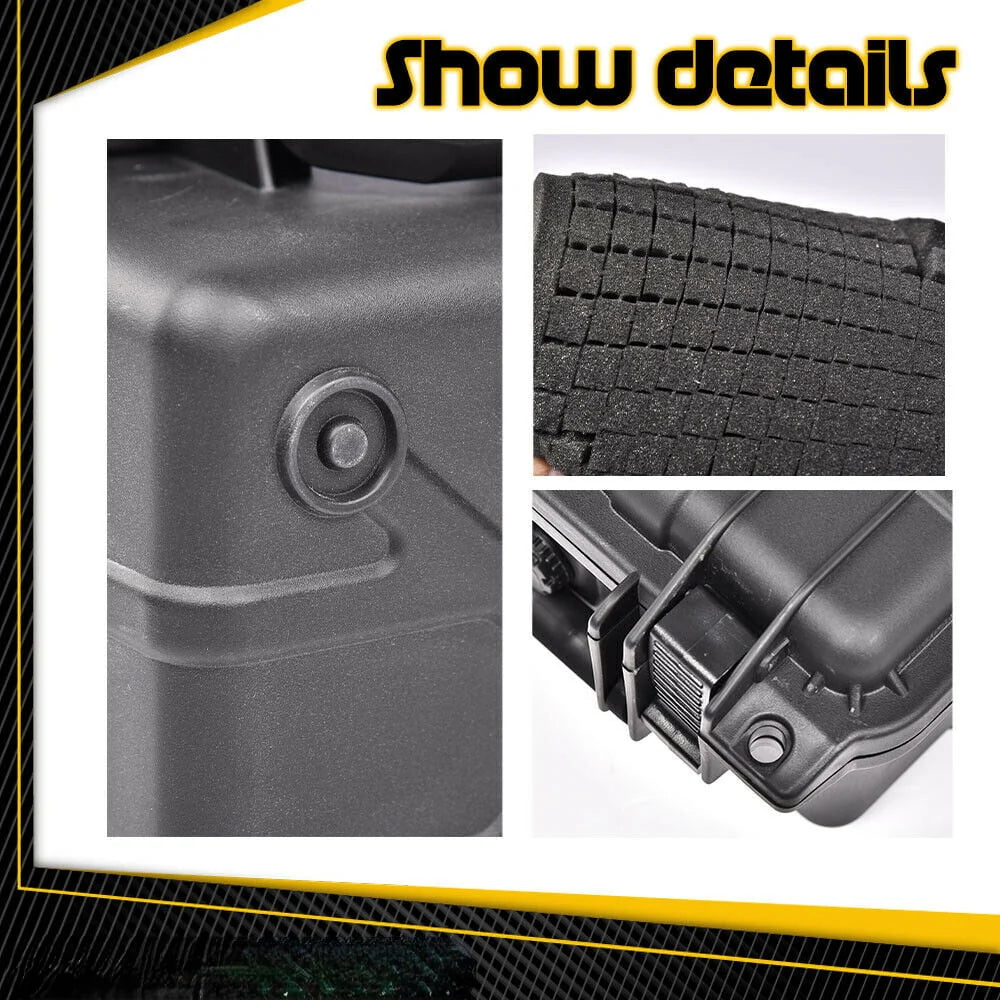 Graded Card Storage Box with Foam Slots, Large, Black G93132