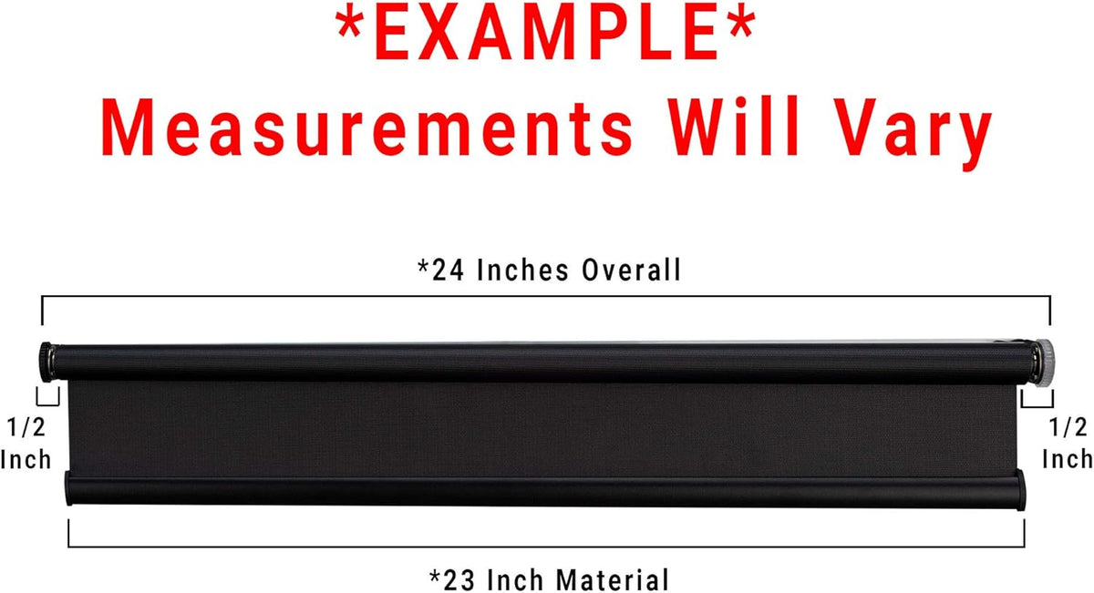 Black RV Blackout Roller Shades 14 W x 32 H C35662