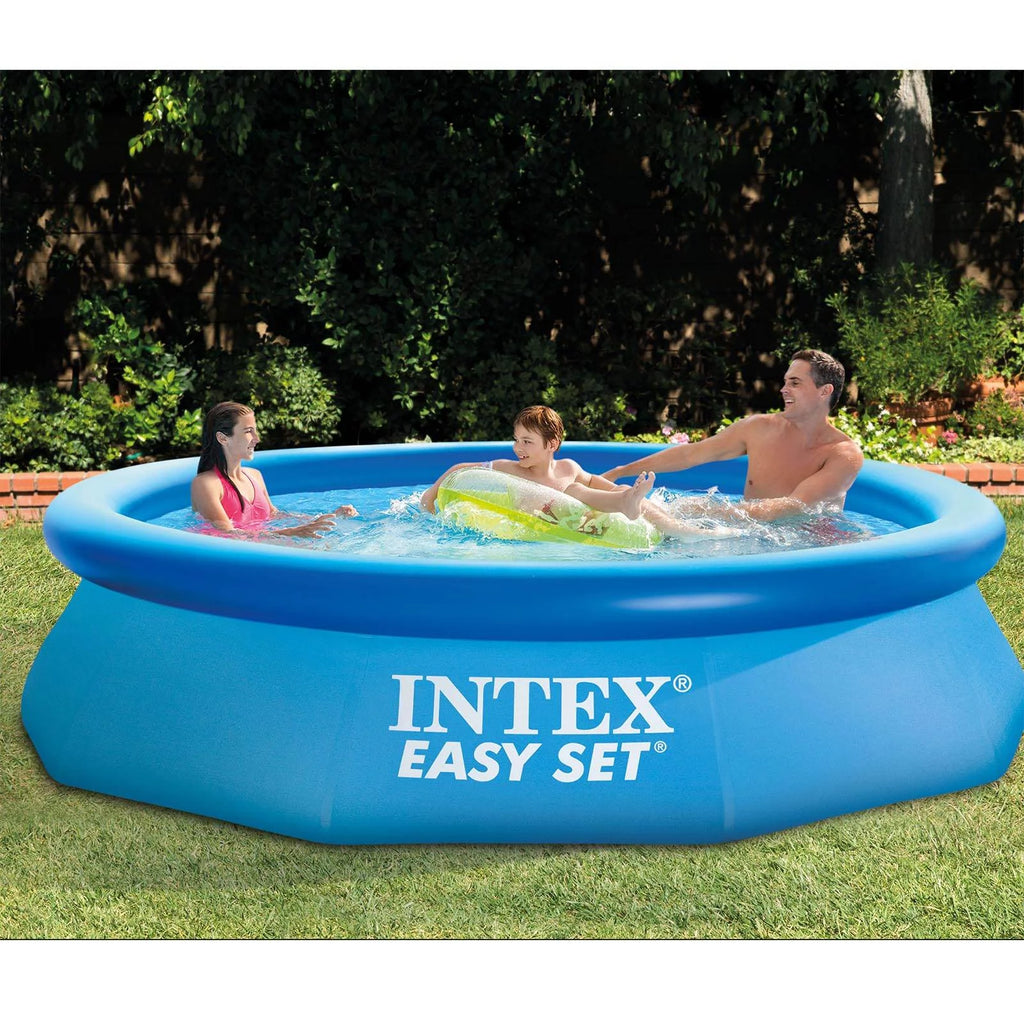 Inflatable Round Swimming Pool & Debris Cover E385
