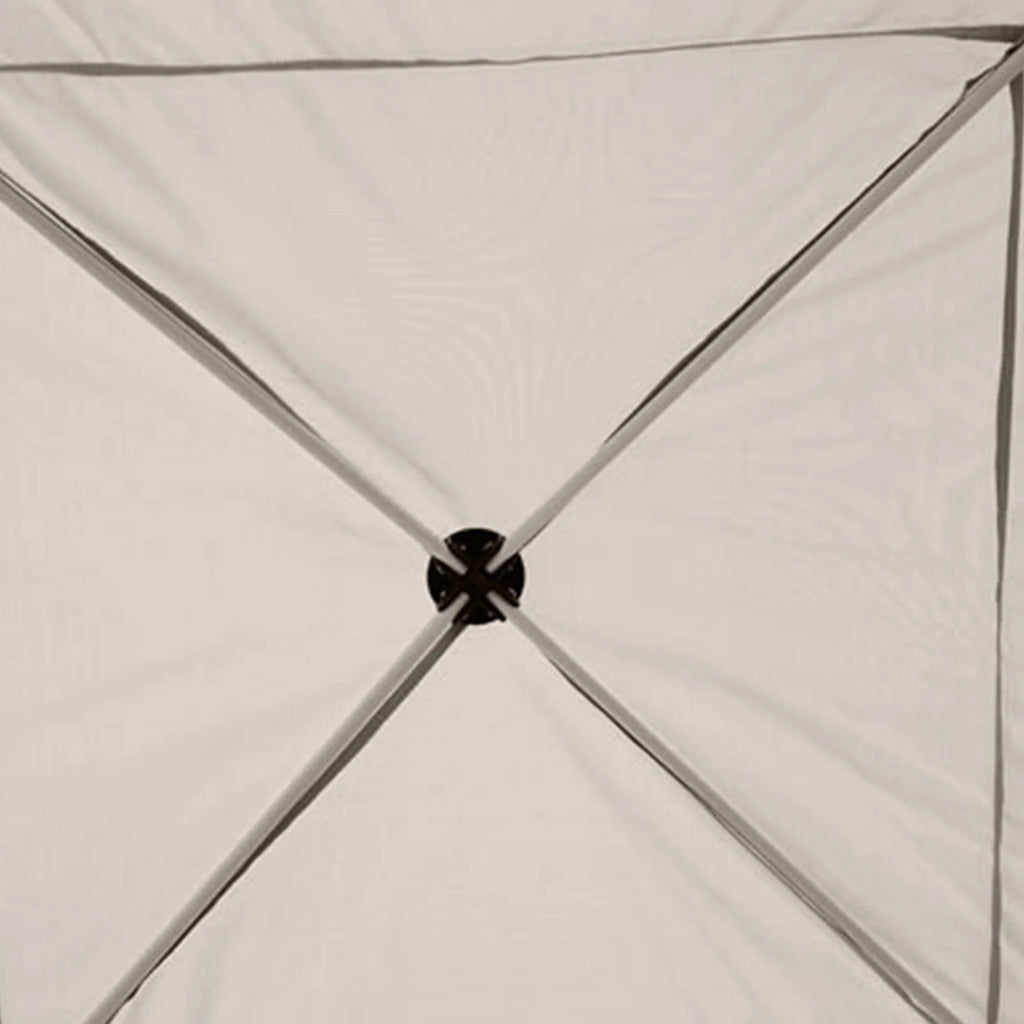 Beige 10' x 10' Pop-up Canopy Tent with Netting C40921