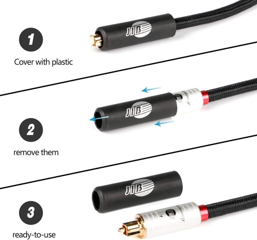 Fiber Optical Audio Cable Toslink Male to Male 6ft G558649