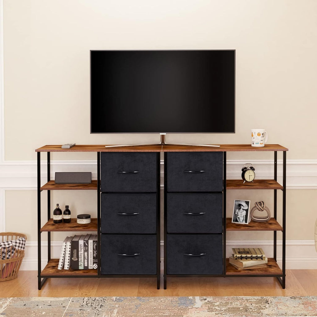 Dresser with 3 Drawers and Shelves K97644