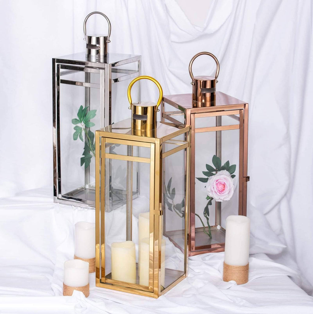 22x22 Gold Metal Lantern Candle Holder G642306