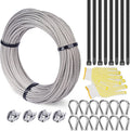 T316 Stainless Steel Cable 66FT 1/8" 7 x 7 Strands N13614