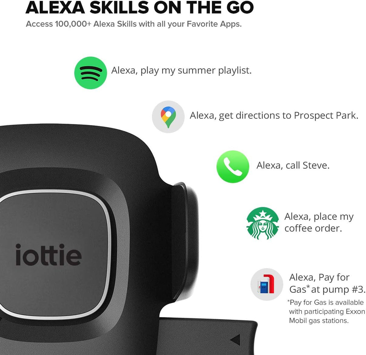 Car Mount Phone Holder with Alexa Built in L96415