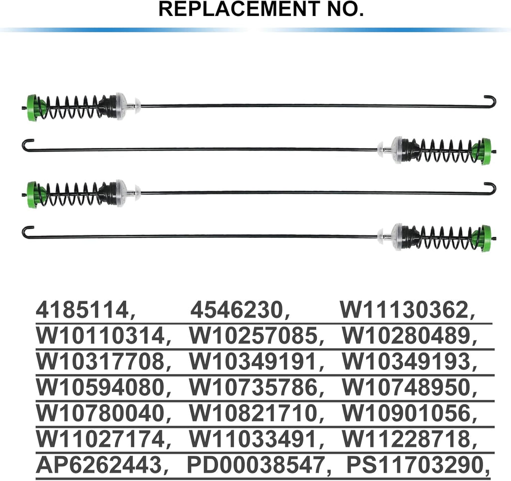 Washer Suspension Rod Kit 4 Pack P135042