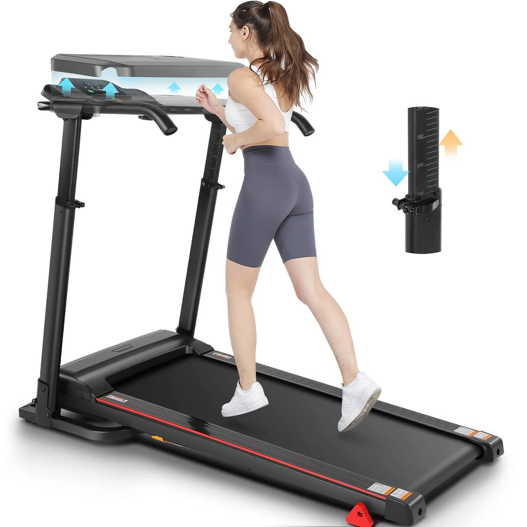 Folding Treadmill with Removable Desk, White P776