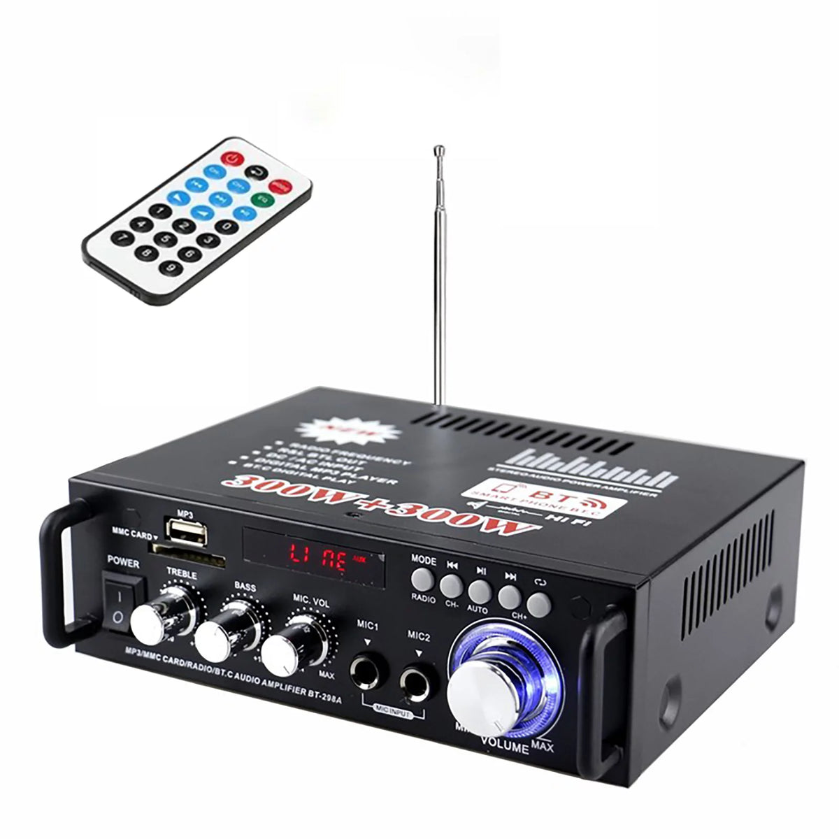 600W 4-16Ohm Bluetooth Stereo Amplifier with Remote G793